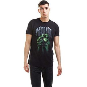 Marvel Hulk Fist T-shirt voor heren, zwart.
