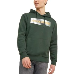 Bestseller A/S Jjecorp Logo Sweatshirt Hood Play Noos Sweatshirt met capuchon voor heren, Mountain View.