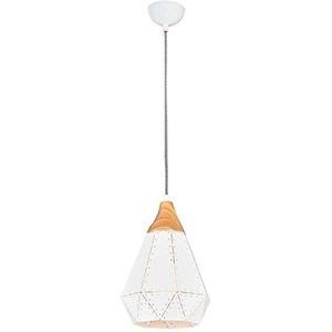 Champa hanglamp staande lamp plafondlamp staande lamp wit van metaal, 25 x 25 x 120 cm, 1 x E27, 40 W