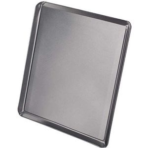 Chef Aid Koekjesplaat met antiaanbaklaag, ideaal voor het koken van koekjes en peperkoek, 31 x 27 x 0,5 cm, grijs
