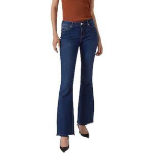 VERO MODA Vmscarlet Mr Skn Flared J Vi3344 Ga Noos Damesjeans, Donkerblauw denim