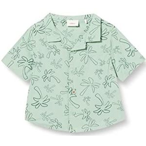 s.Oliver Chemise bébé garçon avec imprimé intégral, manches courtes, Turquoise 60a4, 68