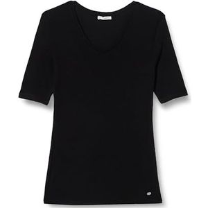 KEY LARGO T-shirt Claudia à col en V pour femme, Noir (1100), S