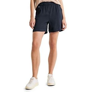 Street One A376627 Paperbag Shorts voor dames, Donkerblauw