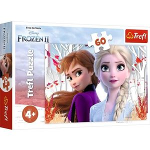 Puzzel - 60 stukjes - De magische wereld van Anna en Elsa (Trefl)