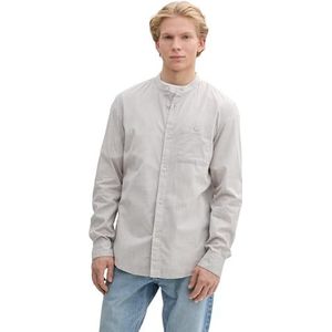 TOM TAILOR Denim 1042539 Herenhemd, 37279 - Tree Green Grid Design, M