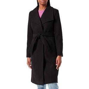 VERO MODA Vmpaula Fie Long Coat Noos Damesjas, zwart.