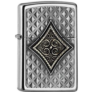 Zippo PL 207 KARO 3D aansteker messing design 5,8 x 3,8 x 1,2 cm