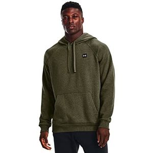 Under Armour Rival Fleece Hoodie Sweatshirt Heren (1 stuk), Marine Od Green Light Heather (390)/onyx wit