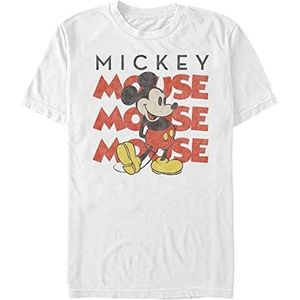 Disney Unisex T-shirt met korte mouwen Mickey Classic Organic, wit, S, Weiss