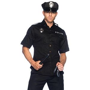 Leg Avenue Cuff Em'cop volwassen maat kostuum dames, zwart.
