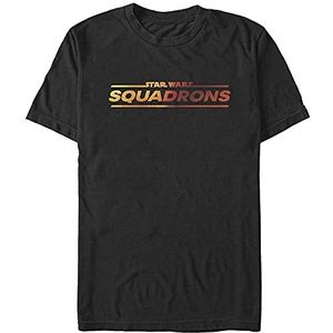 Star Wars T-shirt met Squadron-logo, korte mouwen, zwart, M, SCHWARZ
