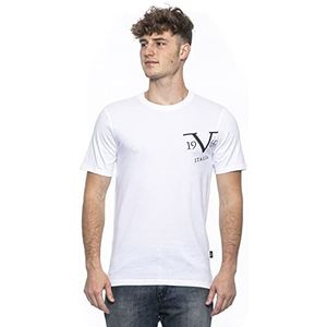 19V69 ITALIA Mike White T-shirt voor heren, verpakking van 22 stuks, wit, XL, Wit.