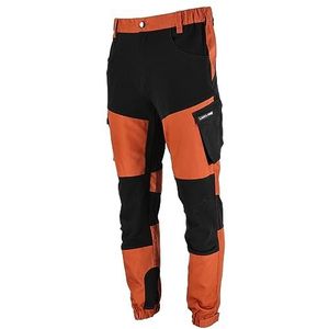 Lahti PRO Pantalon de travail pour homme, long, avec 5 poches multifonctionnelles, vêtement professionnel, stretch, conforme à la norme EN ISO 13688, 35% coton, 65% polyester, 240 g/m², rouge