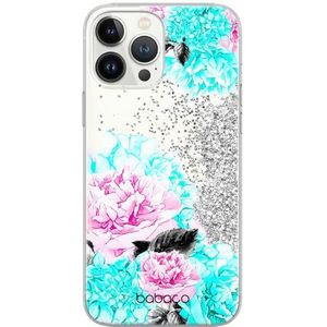 ERT GROUP Babaco Beschermhoes voor Apple iPhone 13 Pro Max, origineel en officieel gelicentieerd product, motief Flowers 002, met glittereffect