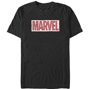 Marvel Unisex Other Scribble Organic T-shirt met korte mouwen, zwart, L, SCHWARZ