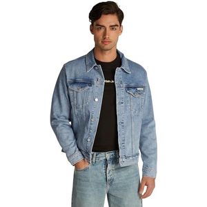 Calvin Klein Jeans J30j326552 Slim Jeansjack voor heren, Denim (lichte denim)
