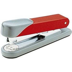 Novus Stabiele nietmachine (capaciteit 30 vellen papier, kantoornietmachine met 200 nietjes 24/6 DIN SUPER) rood