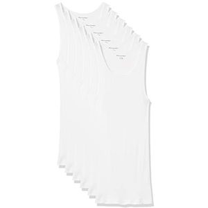 Amazon Essentials 6 stuks mouwloze onderhemden voor heren, wit, maat XS