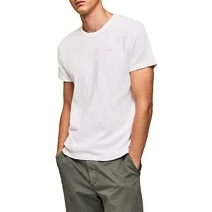 Pepe Jeans Relford T-shirt voor heren, wit, XL, Wit.