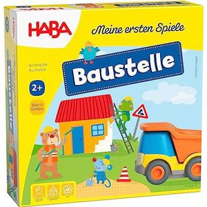 Haba 305211, mijn eerste games, bouwplaats, coöperatief memospel met Kullerbü-voertuig, lees verhaaltjes, spel vanaf 2 jaar.