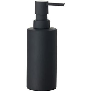 Zone Denmark - Zeepdispenser - Vloeibare zeepdispenser - Solo - Porselein met Soft Touch coating - Zwart