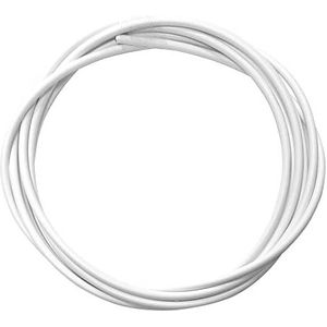 Fietsremhuls, diameter 5 mm, 3 m, universeel, MTB, weg, stad, inzetstuk, kabel (wit)