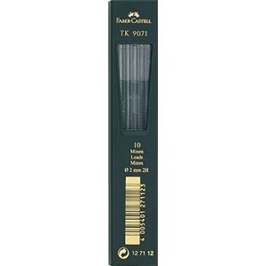 Faber-Castell F127112 2 mm 2H Leads (Packof 10), zwart