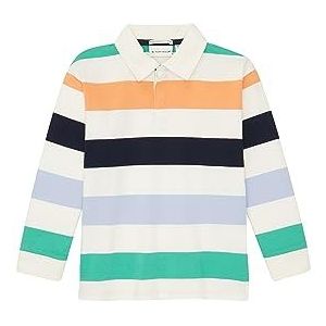 TOM TAILOR Poloshirt met lange mouwen en gestreept poloshirt met lange mouwen voor jongens (1 stuk), 32464 - Multicolor Block Stripe