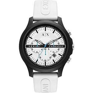 Armani Exchange HAMPTON AX2435 Herenhorloge, chronograaf, kwarts, met armband, zwart, één maat, armband, zwart., armband
