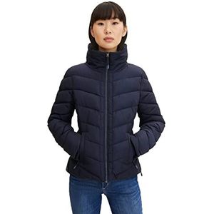 TOM TAILOR Damesjurk met ruitpatroon, 30941 - Teal Blue Knit Check Design