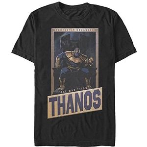 Marvel Avengers Classic-Perfectly Balance Thanos Organic T-Shirt Unisex Korte Mouw T-Shirt Zwart, M, SCHWARZ