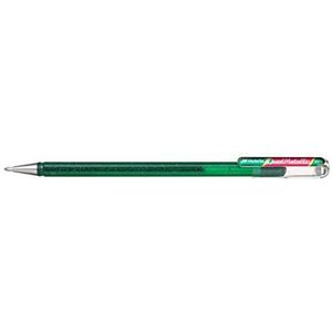 Pentel Hybrid Dual Metallic Gel Inkt Rollers Metallic K110, Metallic Rood + Groen, 12 Stuk