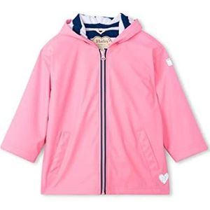 Hatley Zip Up Splash Jacket spatbeschermingsjas met ritssluiting, uniseks kinderen, Klassiek Roze