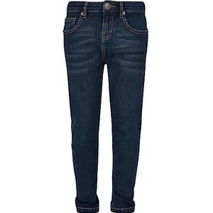 Urban Classics Jongens Stretch jeansshort, Donkerblauw
