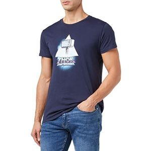 Marvel T-shirt, heren, marineblauw, L, Marine.