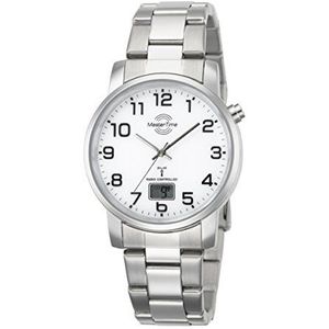 Master Time MTGA-10300-12M Herenhorloge, analoog, digitaal, kwarts, met roestvrijstalen armband, armband, Armband