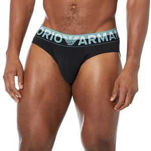 Emporio Armani Emporio Armani Men's Brief Megalogo Herenonderbroek (1 stuk), zwart.