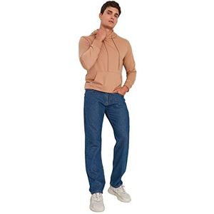 TRENDYOL Trendyol Regular Jeans Medium Taille Heren Jeans (1 stuk), Indigo