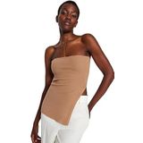 Trendyol Blouse met rechte mouwen voor dames, Kameel.