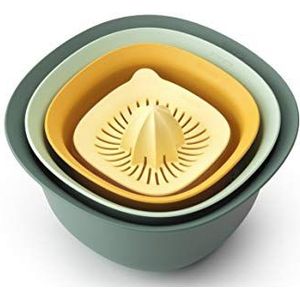 Brabantia Tasty+ Beslagkom Set - met Vergiet en Citruspers - Mixed Colours