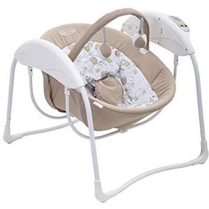 Graco Glider Lite Elektrische babyschommel Benny & Bell, geboorte tot 9 kg, 6 schommelsnelheden, met speelbeugel, trillingen en geluiden,