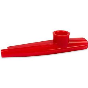 CASCHA Kazoo rood, van duurzaam materiaal: kunststof, voor plezier bij het maken van muziek