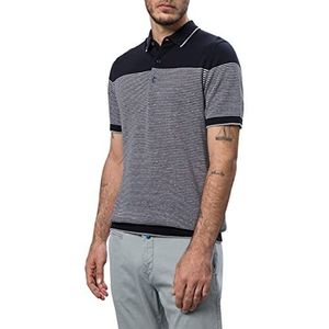 Pierre Cardin Gestreept gebreid poloshirt, Marinier