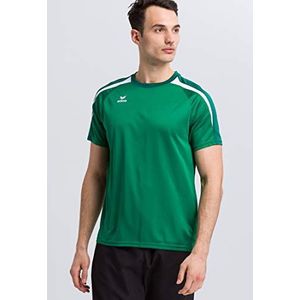 Erima Uniseks T-shirt Liga Line 2.0, smaragd / evergreen/wit
