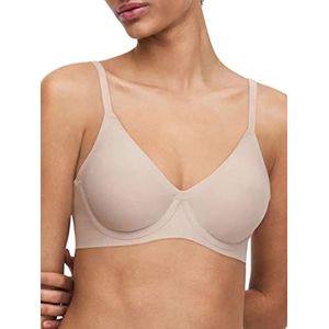 Chantelle SOFTSTRETCH, diepe beha met beugels, onzichtbare lingerie voor dames, nude, 90BC, Beige