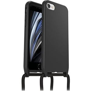 OtterBox React Telefoonhoesje voor iPhone 7/8/SE 2020/SE 2022, ultradunne beschermhoes met verstelbare en afneembare halsband, militaire standaard, zwart