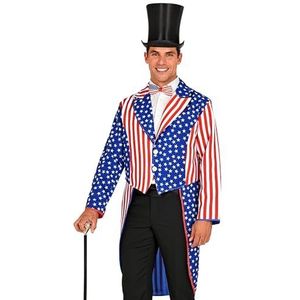Widmann - Amerikaanse parade-rok, heren, tuin, uniform, sterren en strepen, Amerikaanse vlag, carnavalskostuum, themafeest