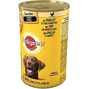 Pedigree Kippensaus en groentesaus 400 g blik hondenvoer 24 blikjes