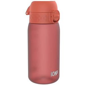 Ion8 Lekvrije waterfles voor kinderen, BPA-vrij, donkerrood